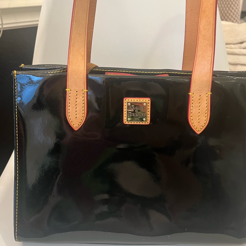 Dooney and Bourke patented leather handbag